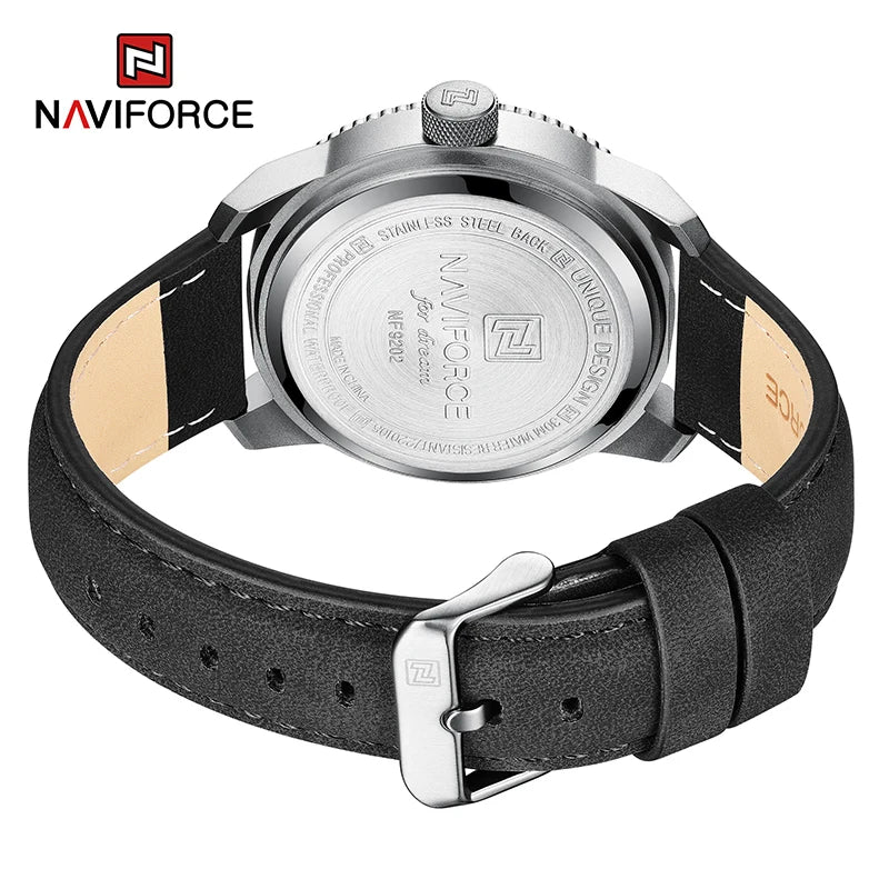 100% Original NAVIFORCE Watch For Men 2022 New Quartz Sport Waterproof Clock Fashion Luxury High Quality Male Leather Wrist Watc
