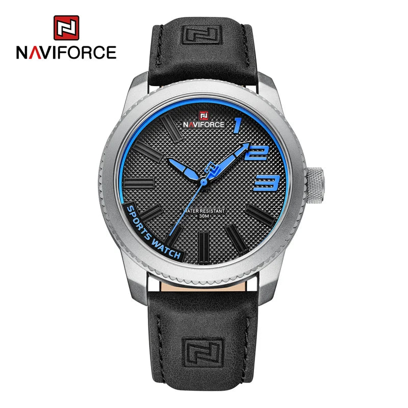 NAVOFORCE 2022 New Watch Men Leather Men's Casual Business Male Watch Waterproof Sport Wristwatch Hot Sale Relogio Masculino