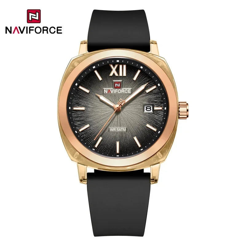 NAVIFORCE Leisure Sports Women's Watch Simple Elegant Waterproof Creative Women Minimalist Style Quartz Calendar ladies Watches