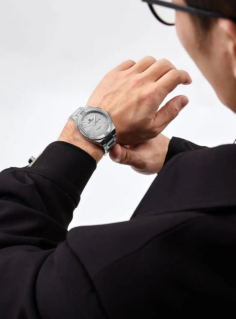 2023 Top Brand NAVIFORCE Men's Watches Fashion Casual Quartz Wristwatch Stainless Steel Waterproof Clock Relogio Masculino