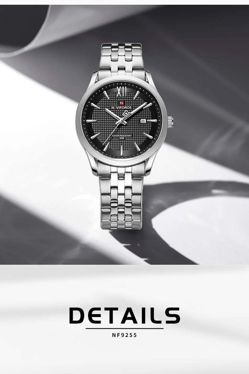 New Style NAVIFORCE Ultra Thin 9mm Minimalist Fashion Quartz Watch for Men Steel Band Auto Date Male Waterproof GIft Wristwatch