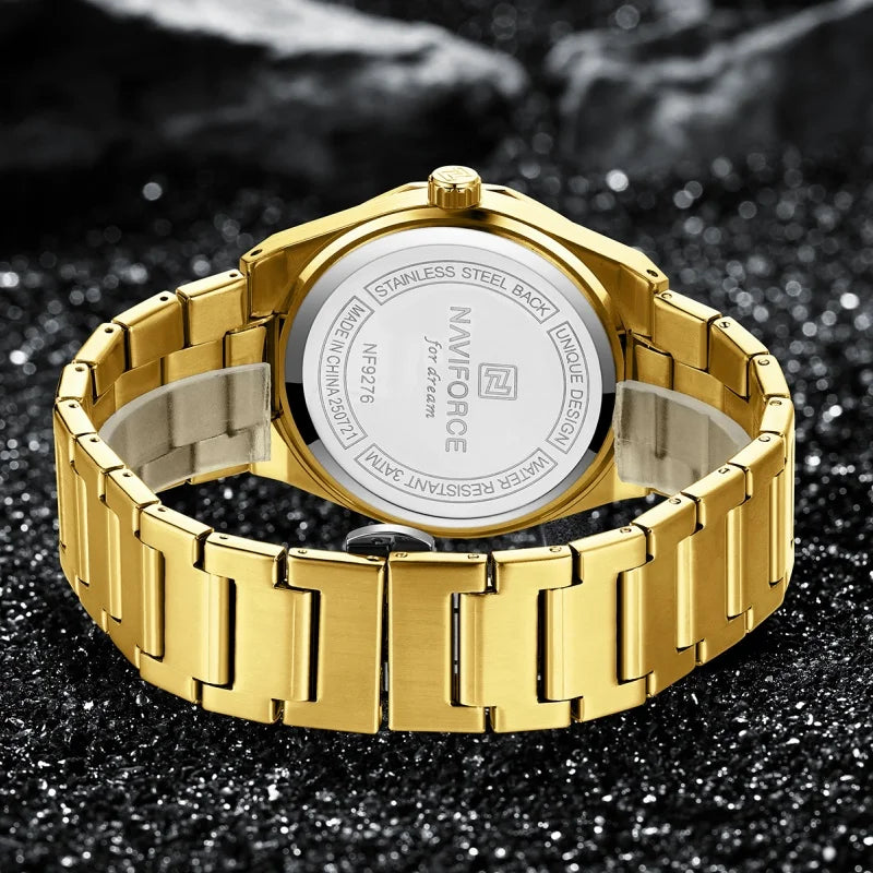 NAVIFORCE Fashion Waterproof Quartz Wristwatch Luminous Point Men Watch Date Display Sports Clock Man Watches Relogio Masculino