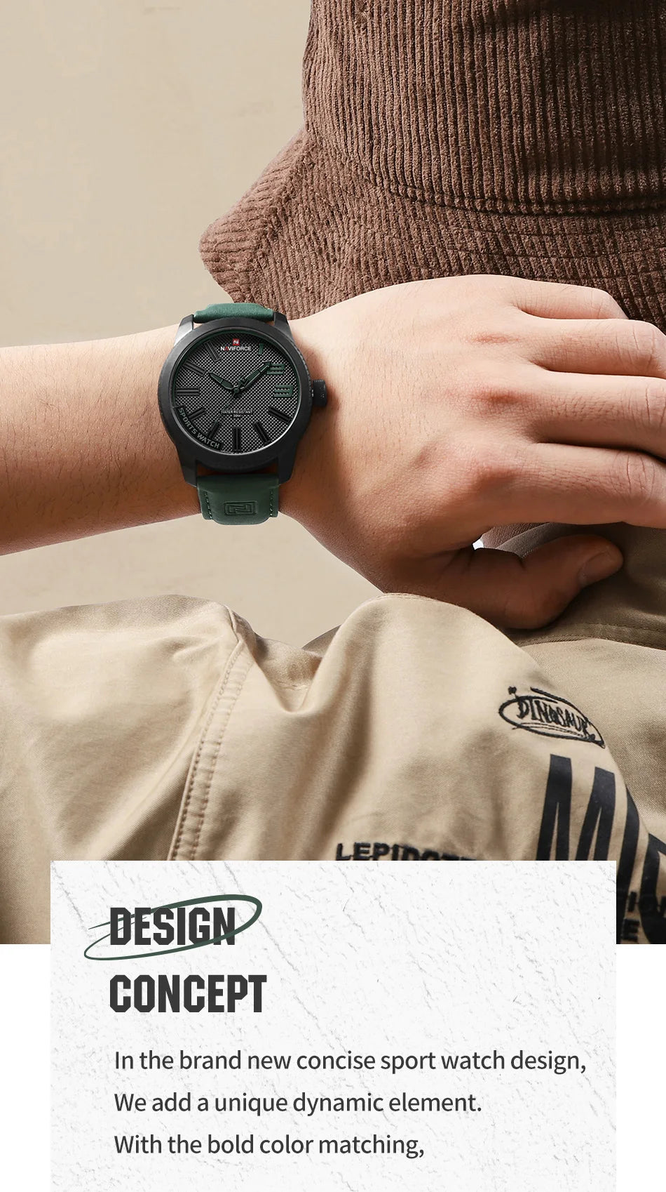 NAVOFORCE 2022 New Watch Men Leather Men's Casual Business Male Watch Waterproof Sport Wristwatch Hot Sale Relogio Masculino