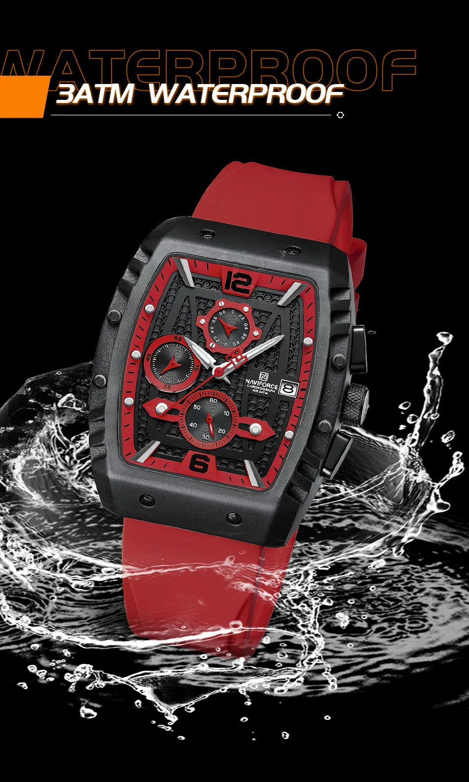 2023 Top Brand NAVIFORCE New Men's Luxury Watches Casual Sport Quartz Wristwatches Business Male Waterproof Chronograph Clock