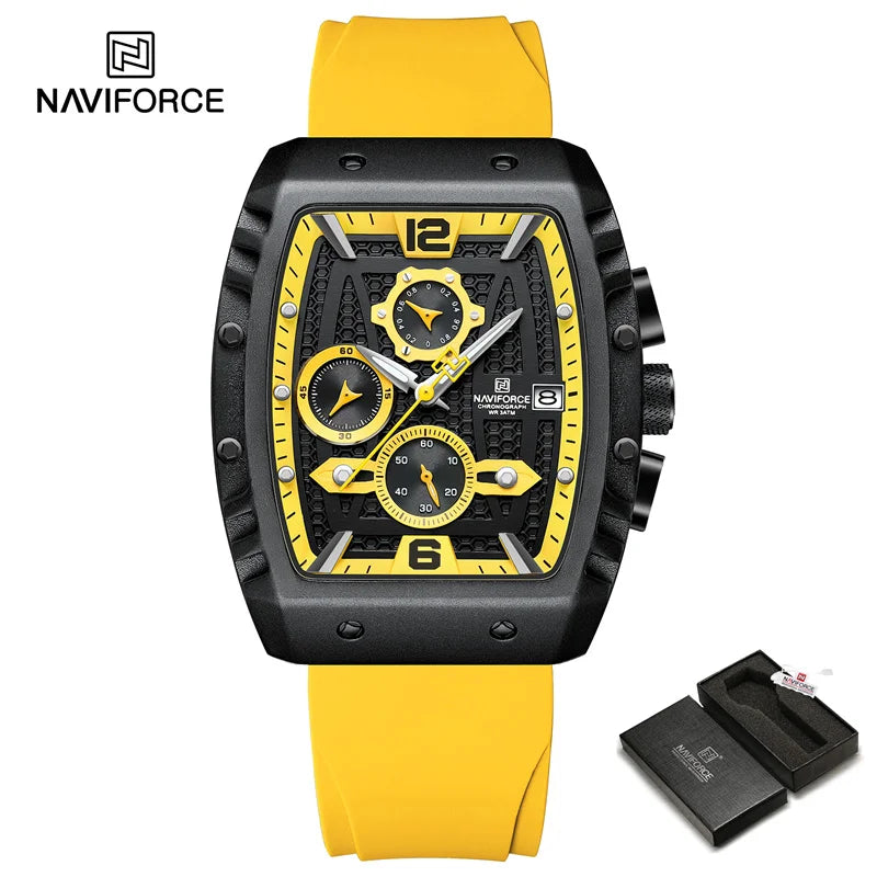 2024 Top Brand NAVIFORCE New Men Luxury Watches Chronograph Sport Quartz Wristwatch Waterproof Luminous Date Clock Reloj Hombre