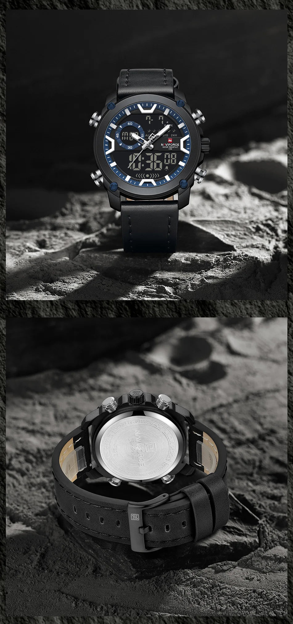 New NAVIFORCE Brand Watch Men Genuine Sports Watches Men's Army Military Quartz Wristwatch Chronograph Male Date and Date Clock