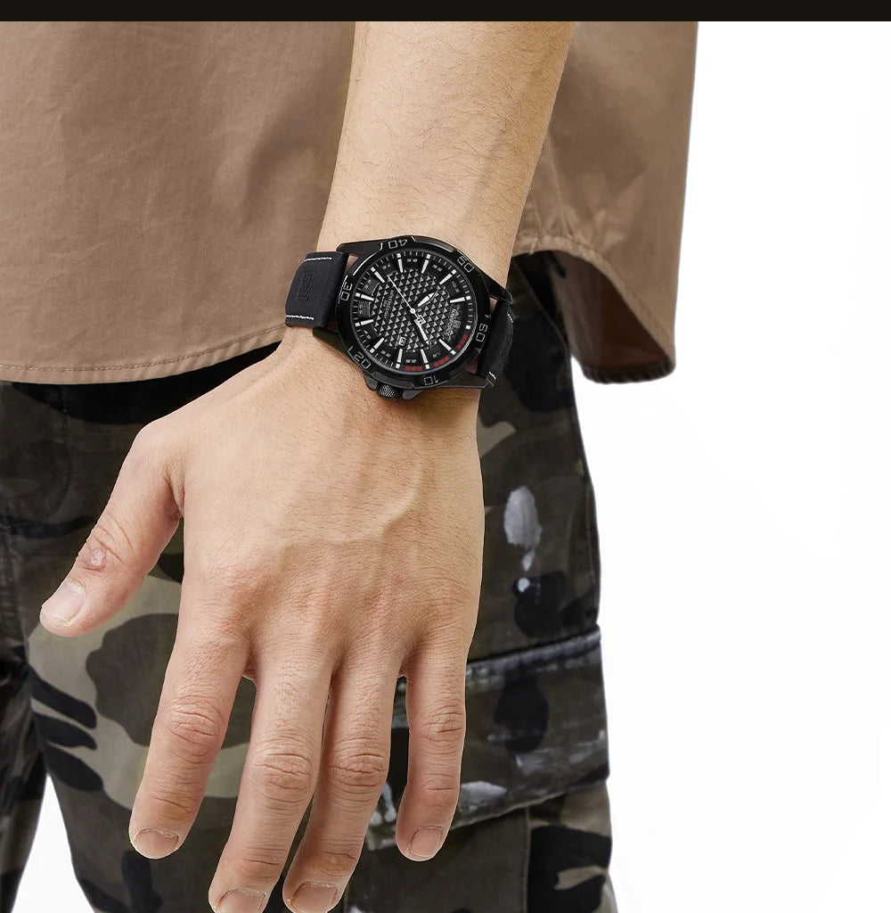 Original Brand Naviforce High Quality Men's Watches Leather Strap Male Waterproof Wristwatch Quartz Date Clock RelogioMasculino
