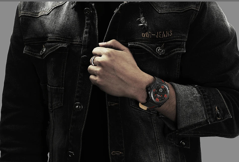 Top Brand NAVIFORCE Men's Army Military Leather Quartz Watch Male Waterproof Clock Boy Sports Watches Relogio Masculino Gifts