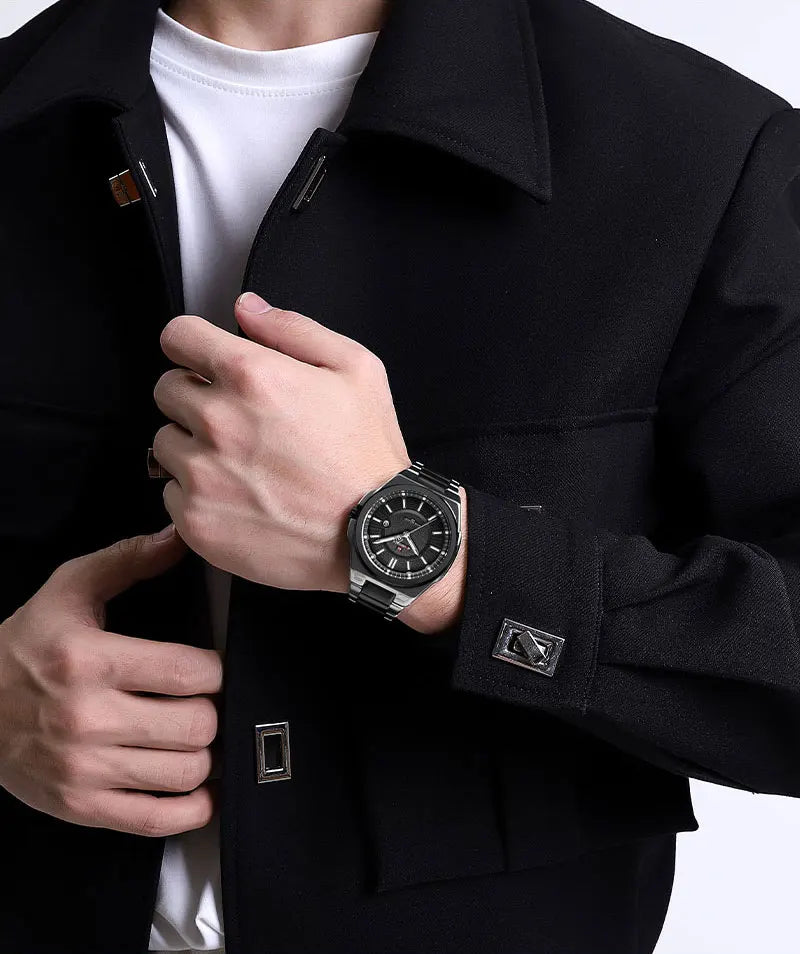 Top Brand NAVIFORCE Men Quartz Watch Stainless Steel Band Casual Sport Male WristWatch Luminous Hot Sale Relogio Masculino