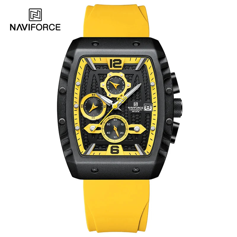 2024 Top Brand NAVIFORCE New Men Luxury Watches Chronograph Sport Quartz Wristwatch Waterproof Luminous Date Clock Reloj Hombre