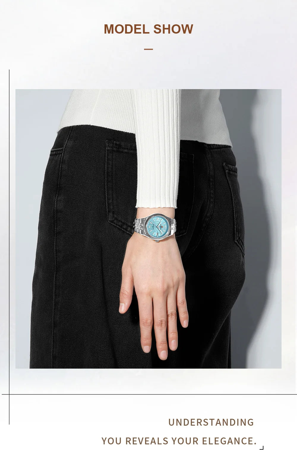 NAVIFORCE Luxury Women Quartz Calendar Watch 30M Waterproof Luminous Steel Strap Female Casual Girls Fashion Wristwatch Gift Box