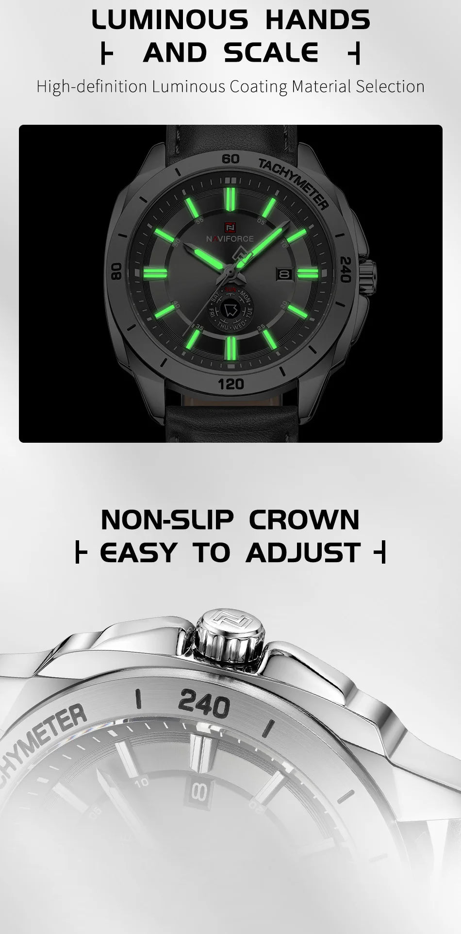 Relogo Masculino NAVIFORCE Business Watch Men Outdoor Casual 3ATM Waterproof Man Wristwatches Top Brand Luxury Boy GIft Watches