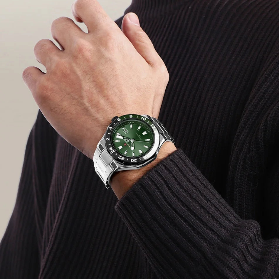 NAVIFORCE Men's Sport Casual Watch Men Military Quartz Wristwatch Date Display Waterproof Male Clock Watches Relogio Masculino