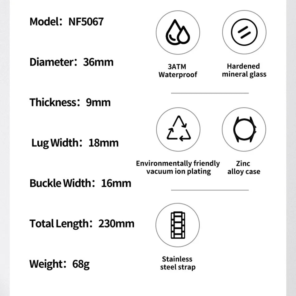 NAVIFORCE Women Watches Ladies Creative Watch Stainless Strap New Fashion Charm Quartz 30m waterproof Wristwatches Female Clock