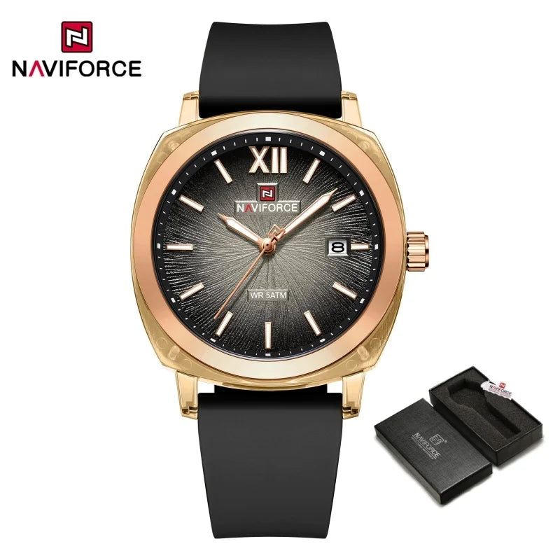 NAVIFORCE Leisure Sports Women's Watch Simple Elegant Waterproof Creative Women Minimalist Style Quartz Calendar ladies Watches