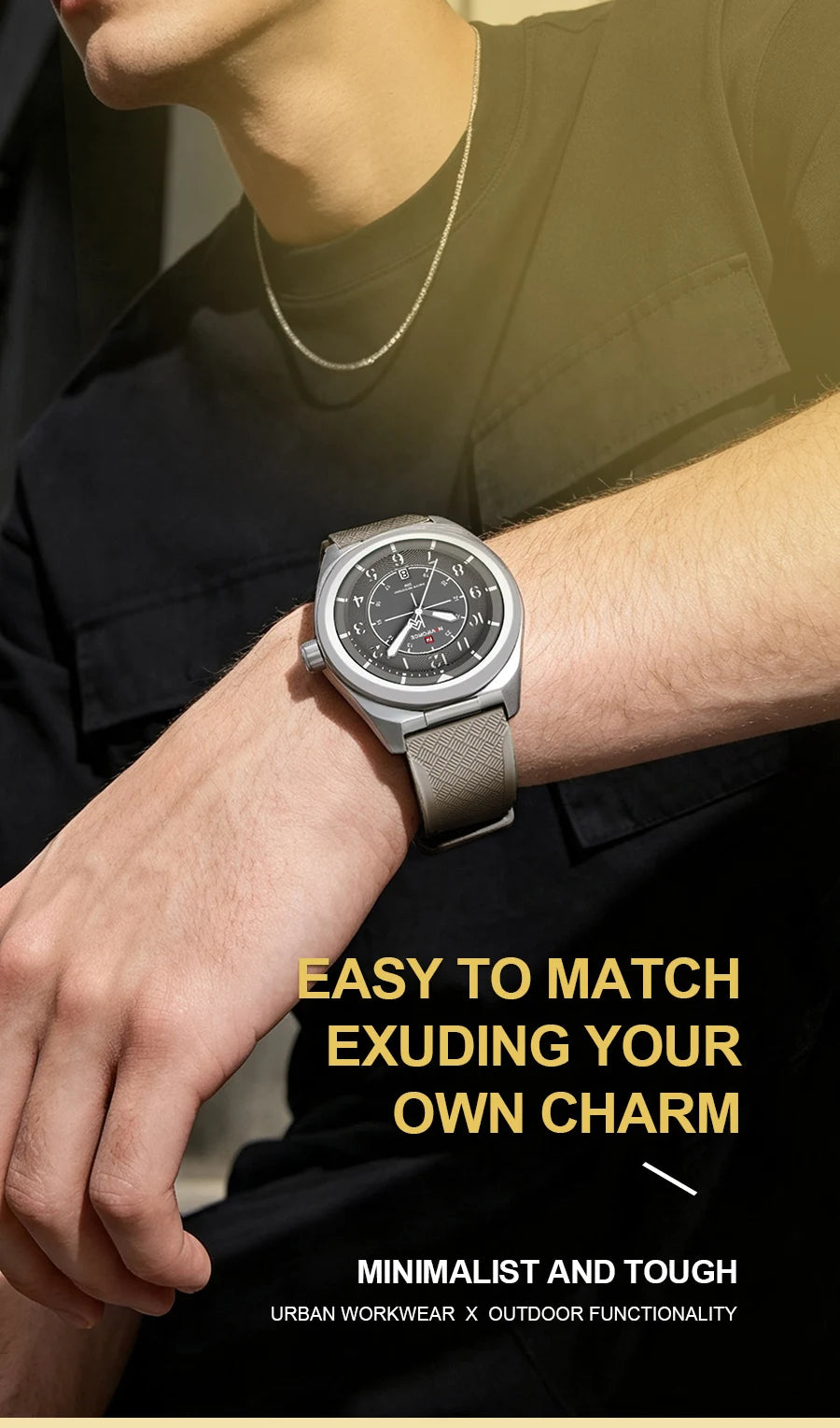 NAVIFORCE Men Quartz Watch 30M Waterproof Sports Luminous Wristwatch Fashion Silicone Strap Daily Casual Watches Reloj Hombre