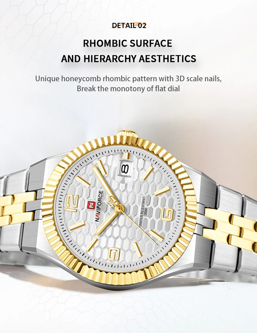 NAVIFORCE Women Watches Quartz Wristwatch Waterproof High Quality Ladies Steel Bracelet Female Romantic Stylish Business Clock