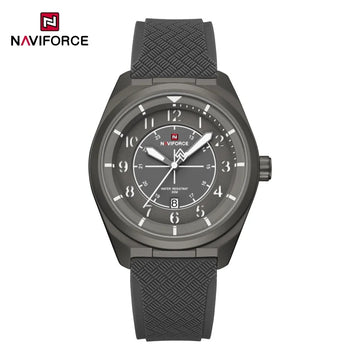 NAVIFORCE Man's Watch 30M Water Resistant Quartz Calendar Silicone Strap Luminous Casual Sports Hot Fashion Male Wristwatch Gift