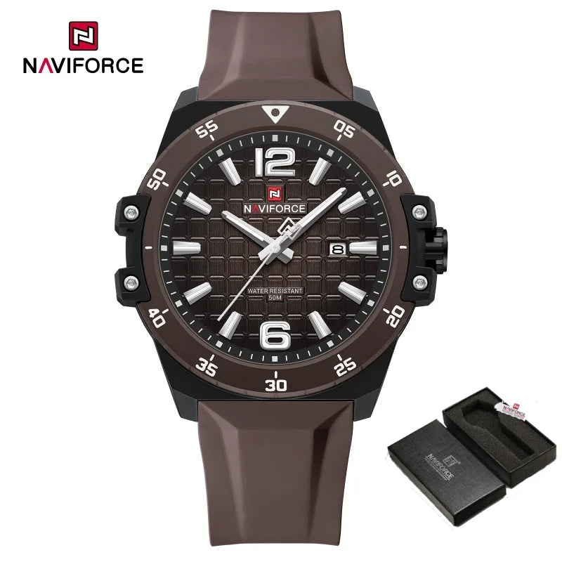 NAVIFORCE Brand New Men's Luxury Watches High Quality Business Quartz Wristwatch Auto Date Waterproof Clock Relogio Masculino