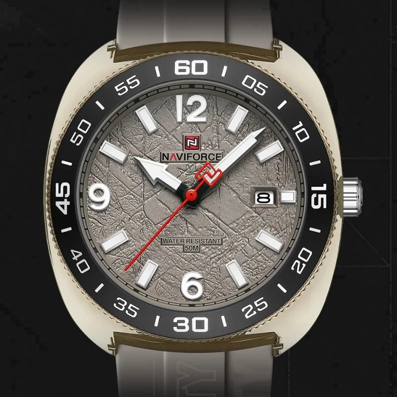 NAVIFORCE Man's Watch Quartz Calendar Luminous 5ATM Waterproof Business Luxury Casual Simple Wristwatch Gifts Box Male NF7132