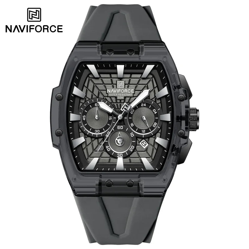2026 New NAVIFORCE Mens Watches Top Brand Luxury Steel Mutifunction Chronograph Watch for Men Fashion Sports Quartz Men Clock