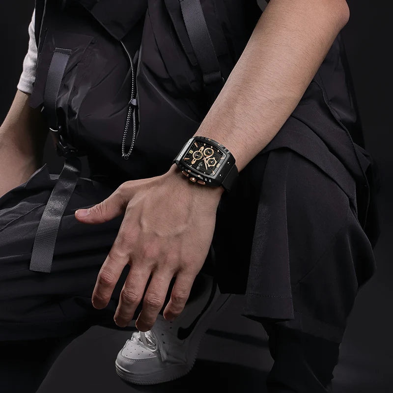 NAVIFORCE Brand New Design Men's Watches Silicone Band Military Quartz Wristwatches Fashion Waterproof Clock Relogio Masculino