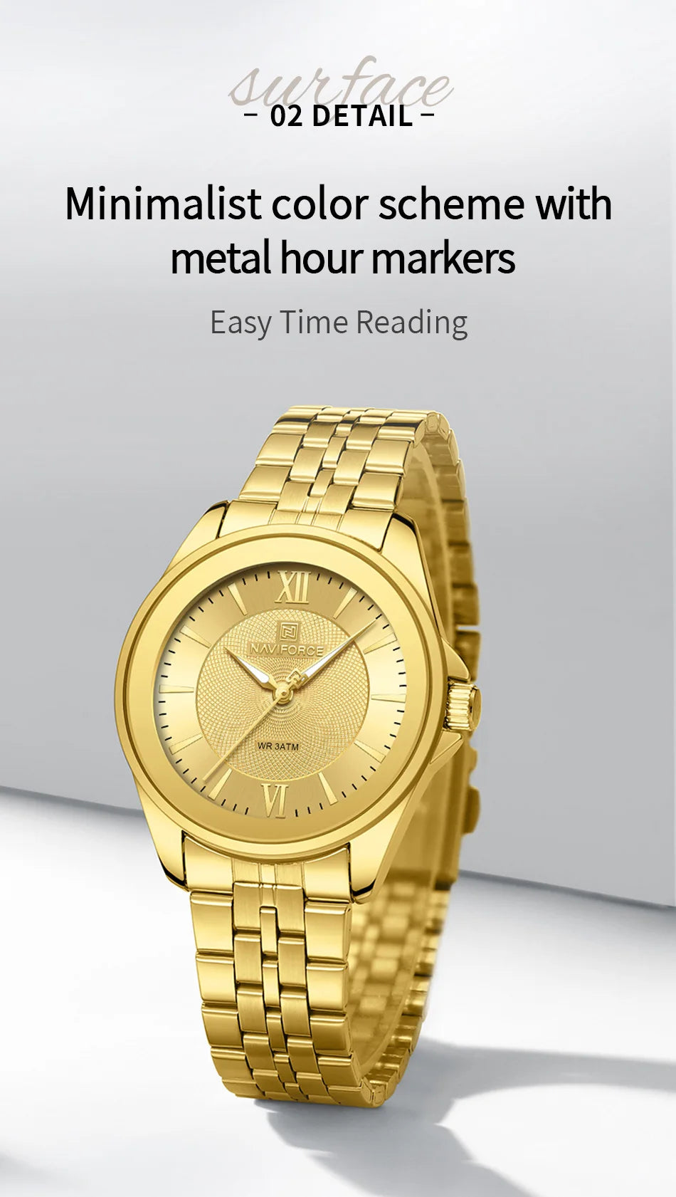 NAVIFORCE Women Watches Ladies Creative Watch Stainless Strap New Fashion Charm Quartz 30m waterproof Wristwatches Female Clock