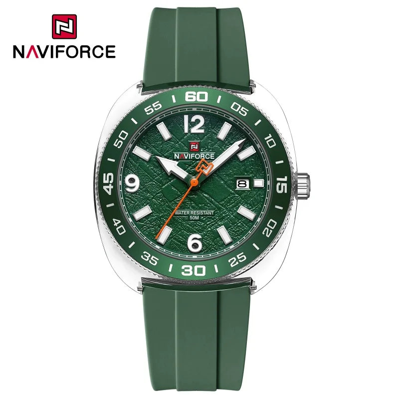 NAVIFROCE Classic Men's Watches Luminous Points Sports 50M Waterproof Watch Calendar Quartz Clock Men's Gift Relogio Masculino