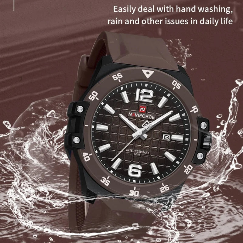 NAVIFORCE Brand New Men's Luxury Watches High Quality Business Quartz Wristwatch Auto Date Waterproof Clock Relogio Masculino