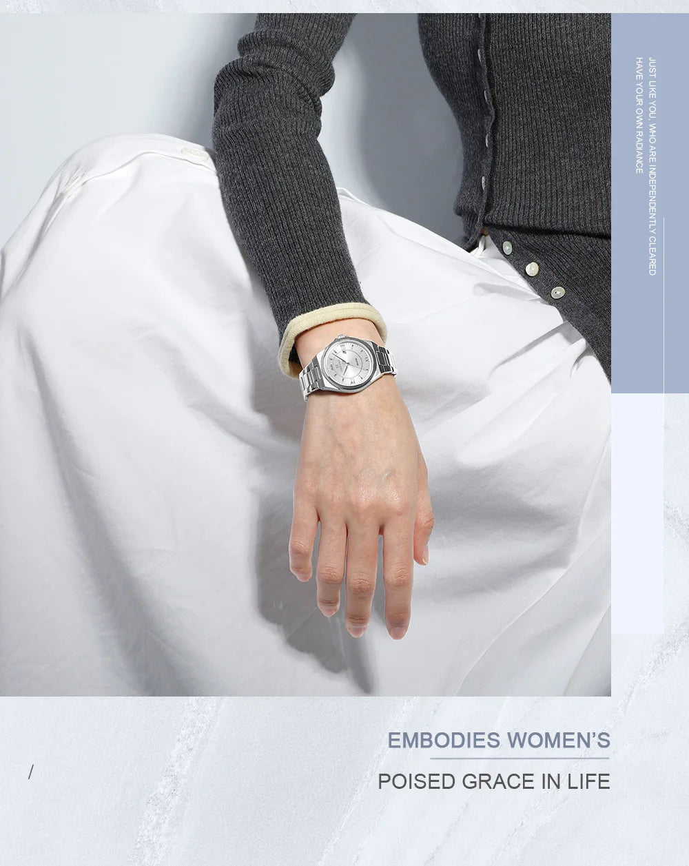 NAVIFORCE Women's Wristwatch Quartz Calendar 30M Waterproof Steel Band Fashion Daily Dress Elegant Ladies Watch Relogio Feminino
