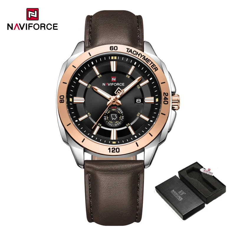 Relogo Masculino NAVIFORCE Business Watch Men Outdoor Casual 3ATM Waterproof Man Wristwatches Top Brand Luxury Boy GIft Watches