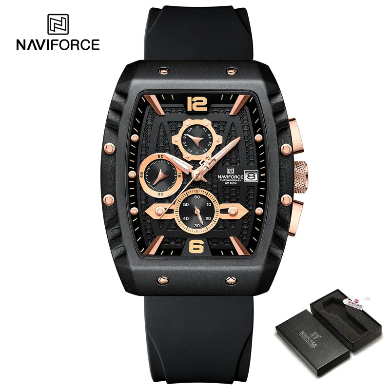 2024 Top Brand NAVIFORCE New Men Luxury Watches Chronograph Sport Quartz Wristwatch Waterproof Luminous Date Clock Reloj Hombre