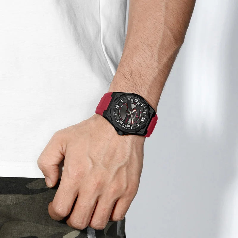 NAVIFORCE Vintage Men Watch Luxury Quartz Wristwatch Waterproof watches Fashion Style Retro Silicone Men Watch Relogio Masculino