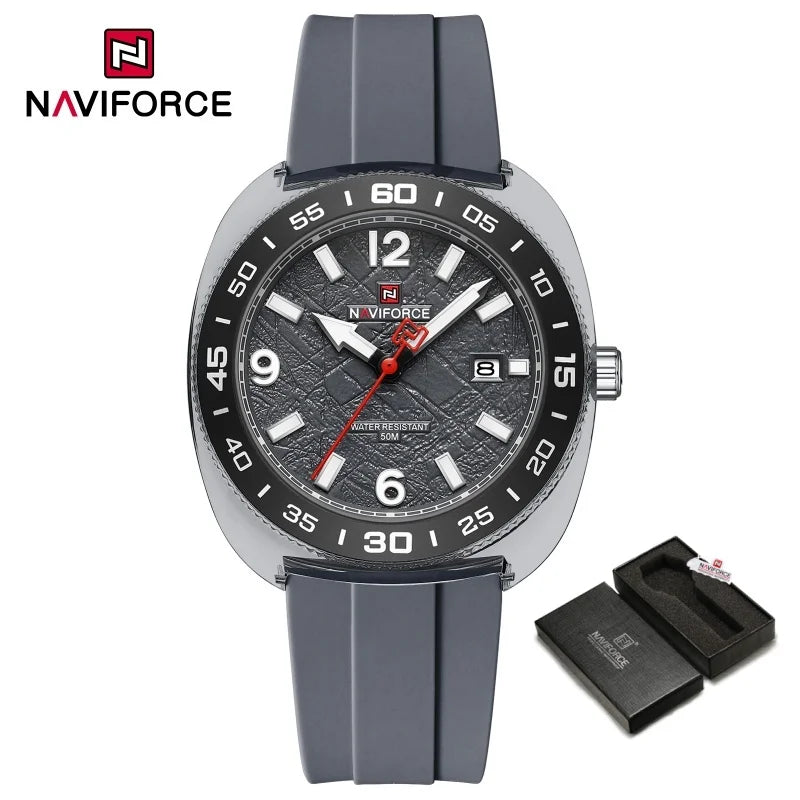 NAVIFROCE Classic Men's Watches Luminous Points Sports 50M Waterproof Watch Calendar Quartz Clock Men's Gift Relogio Masculino