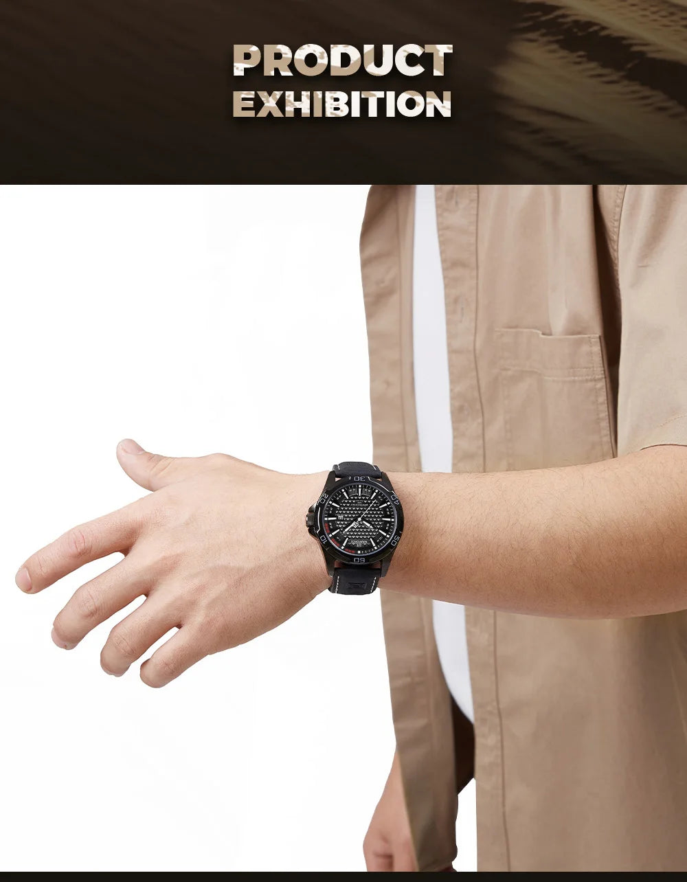 Original Brand Naviforce High Quality Men's Watches Leather Strap Male Waterproof Wristwatch Quartz Date Clock RelogioMasculino