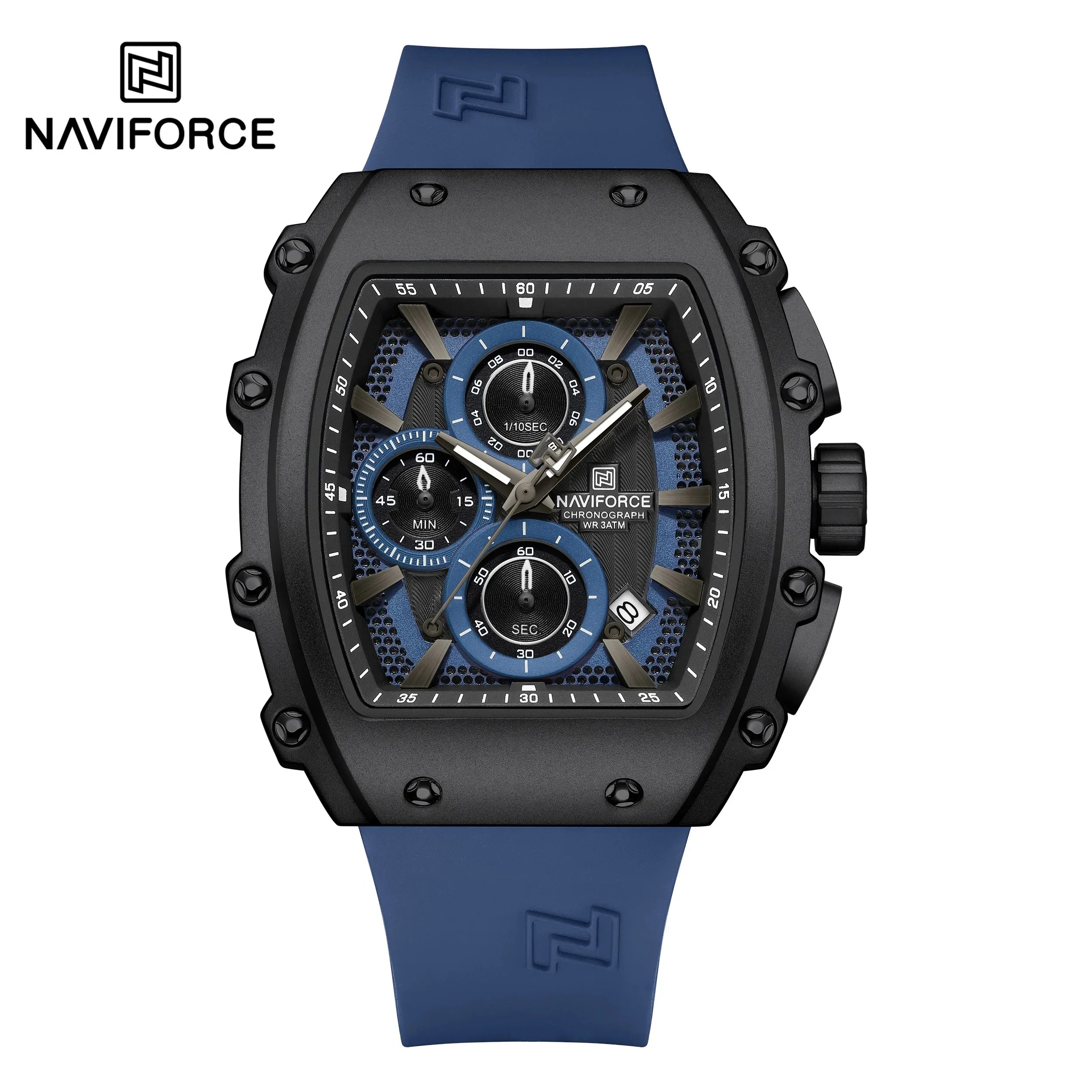 NAVIFORCE Luxury Men's Watch Quartz 30M Waterproof Chronograph Bucket with Night Light Display Sports Business Relogio Masculino