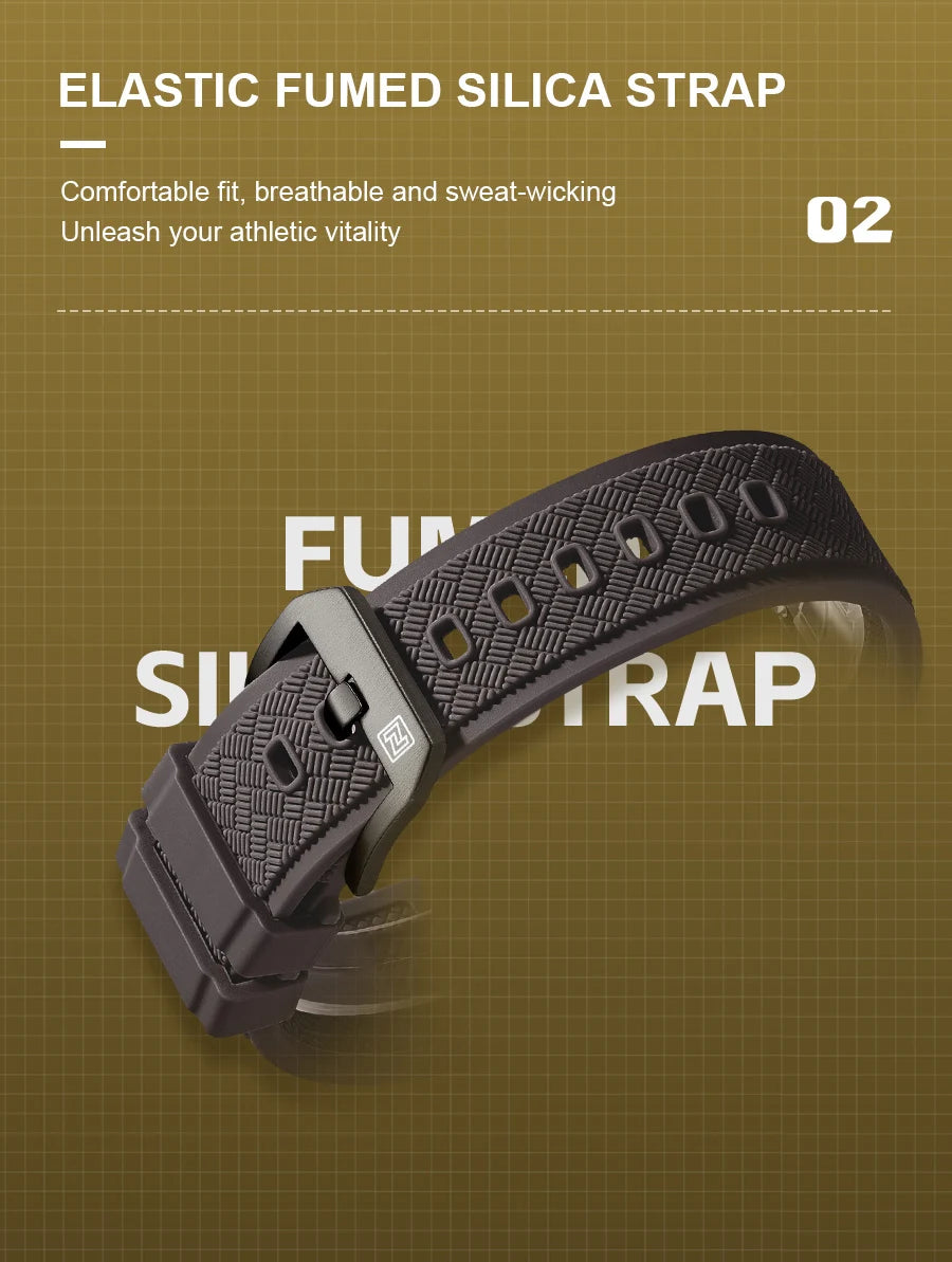 NAVIFORCE Men's Watch 30M Waterproof Quartz Calendar Silicone Strap Luminous Casual Sport Simple Fashion Man Wristwatch Gift Box