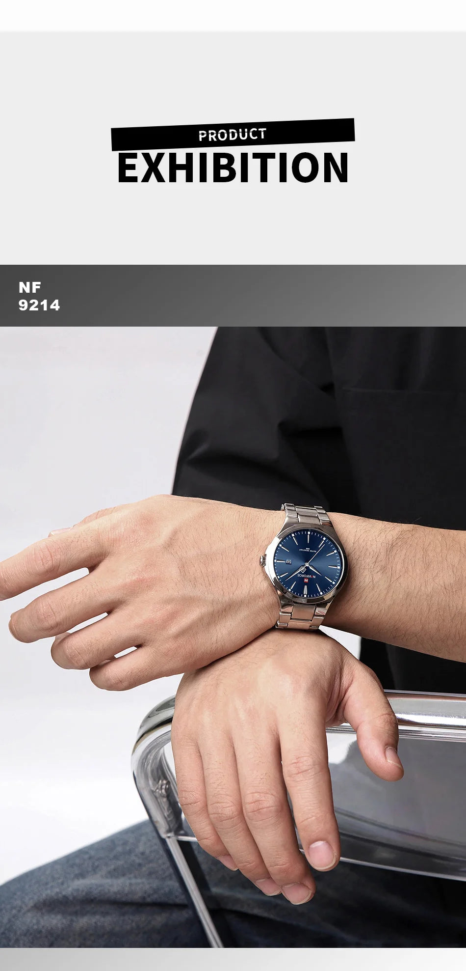 NAVIFORCE Original Fashion Watches for Men Stainless Steel Simple Elegant Clock Male Waterproof Wrist Watch Relogio Masculino