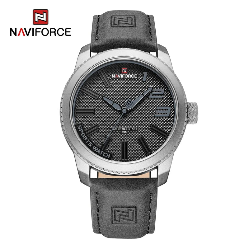 NAVOFORCE 2022 New Watch Men Leather Men's Casual Business Male Watch Waterproof Sport Wristwatch Hot Sale Relogio Masculino