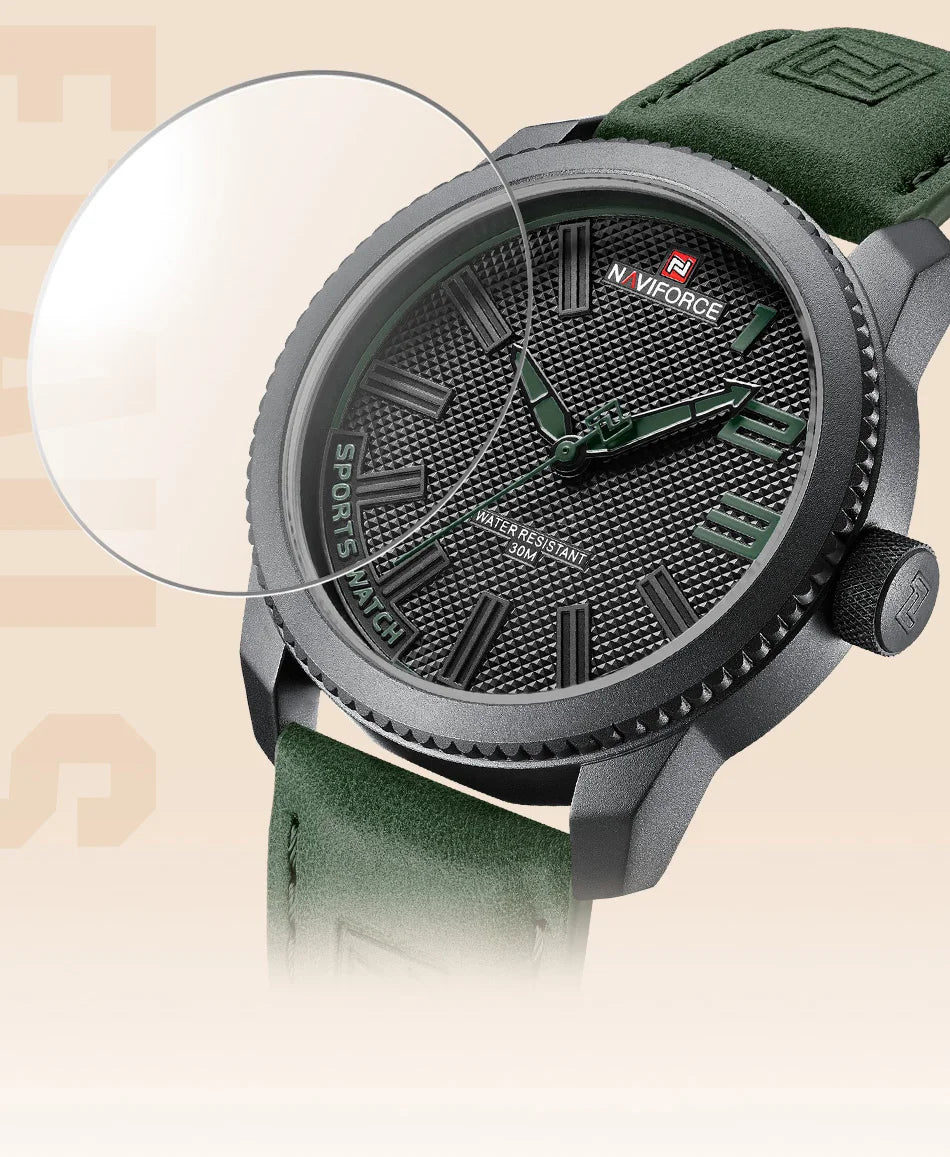 NAVOFORCE 2022 New Watch Men Leather Men's Casual Business Male Watch Waterproof Sport Wristwatch Hot Sale Relogio Masculino