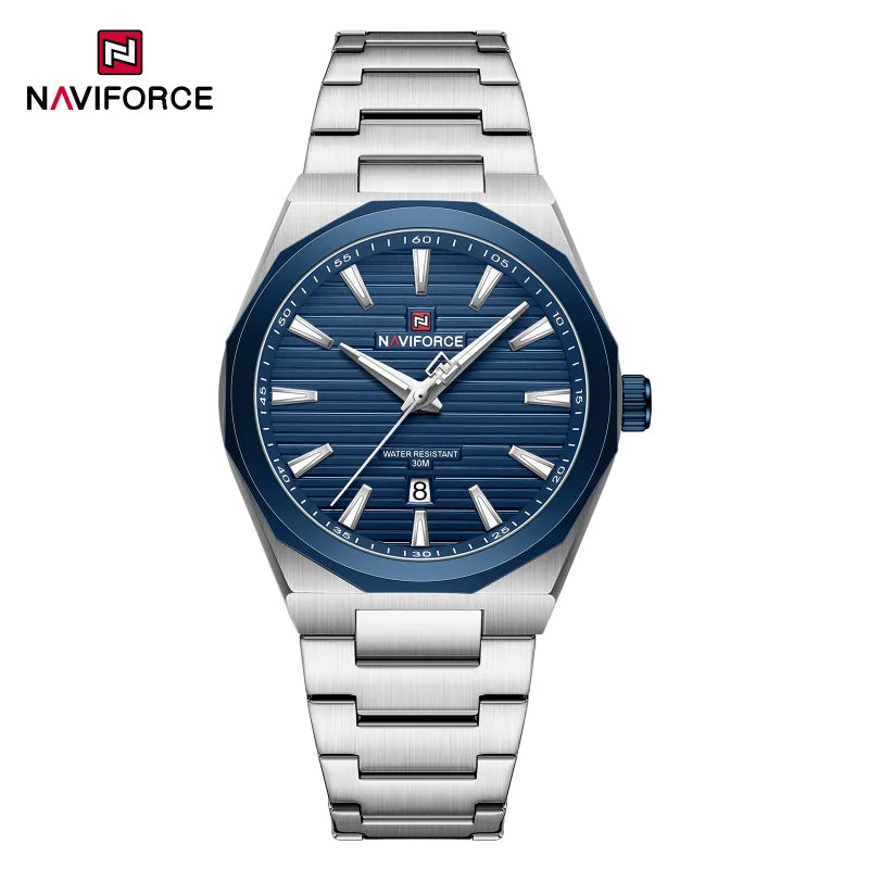 NAVIFORCE Fashion Waterproof Quartz Wristwatch Luminous Point Men Watch Date Display Sports Clock Man Watches Relogio Masculino