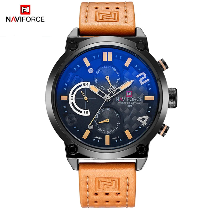 NAVIFORCE Watches Men Luxury Brand Quartz Watch Fashion Chronograph Watch Reloj Hombre Sport Clock Male Hour Relogio Masculino