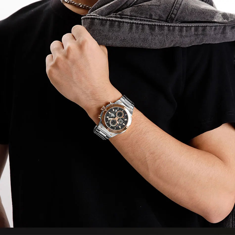 NAVIFORCE 2025 Man Quartz Watch Sport Military Watch For Men Waterproof Luminous Date Chronograph Stainless Steel Men's Watches