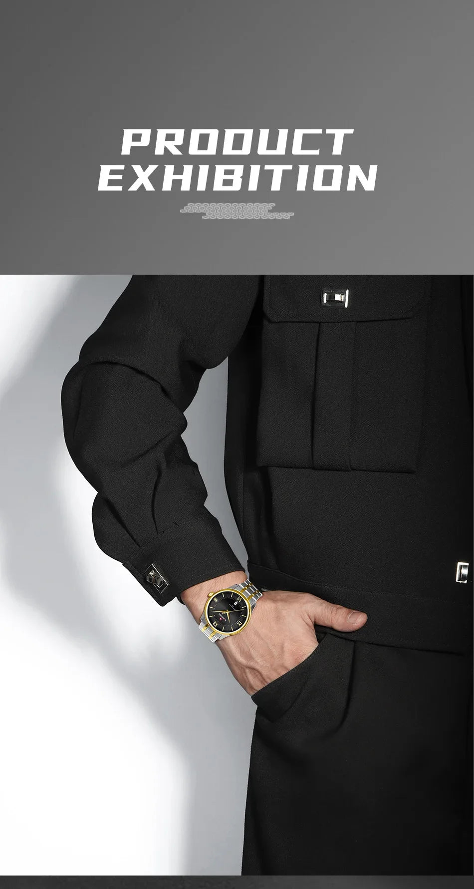 NAVIFORCE Men's Watch Stainless Steel Strap Waterproof Luxury Sport Male Quartz WristWatch Calendar Clock Reloj Hombre man gift