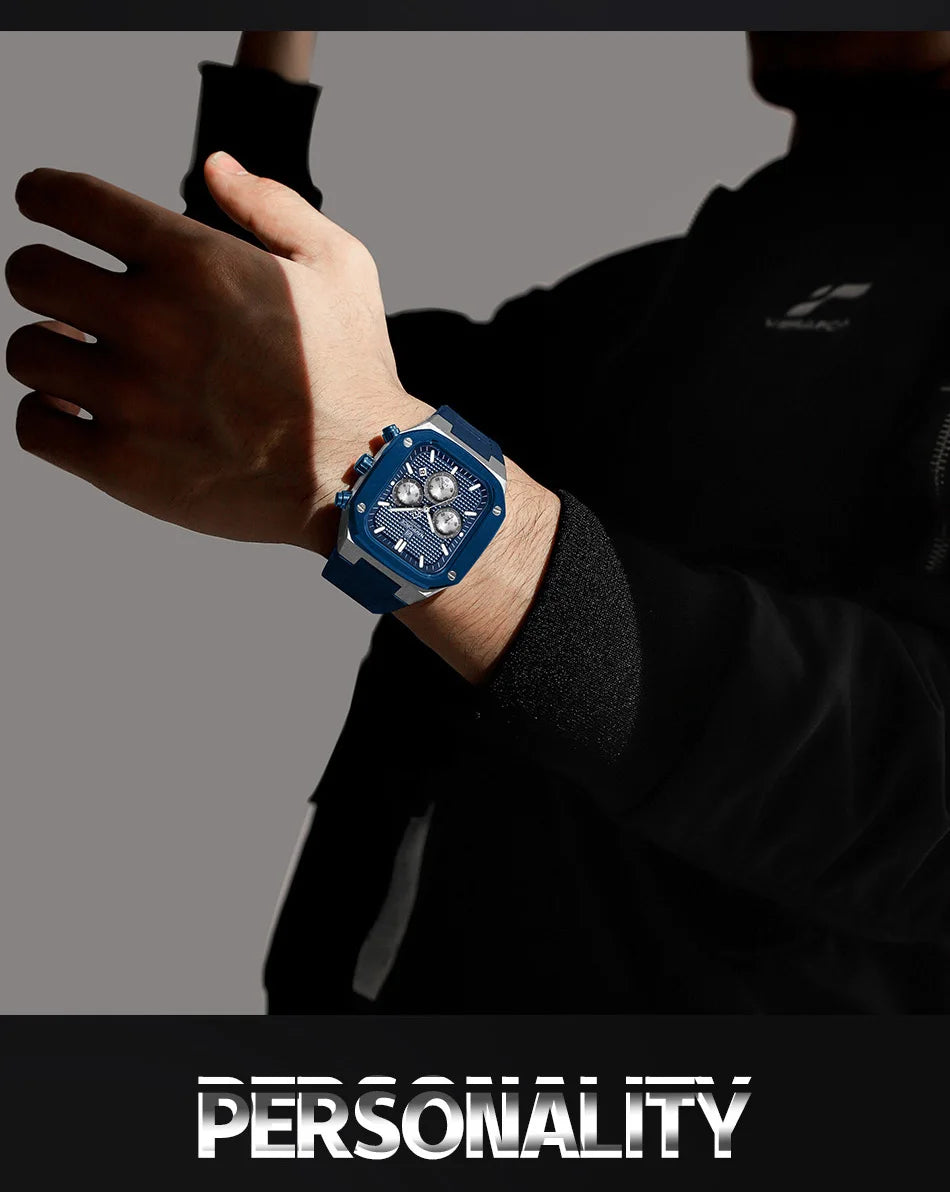 NAVIFORCE Luxury Men Watches Fashion Casual Waterproof Date Quartz Wristwatches Silicone Strap Luminous Clock Relogio Masculino