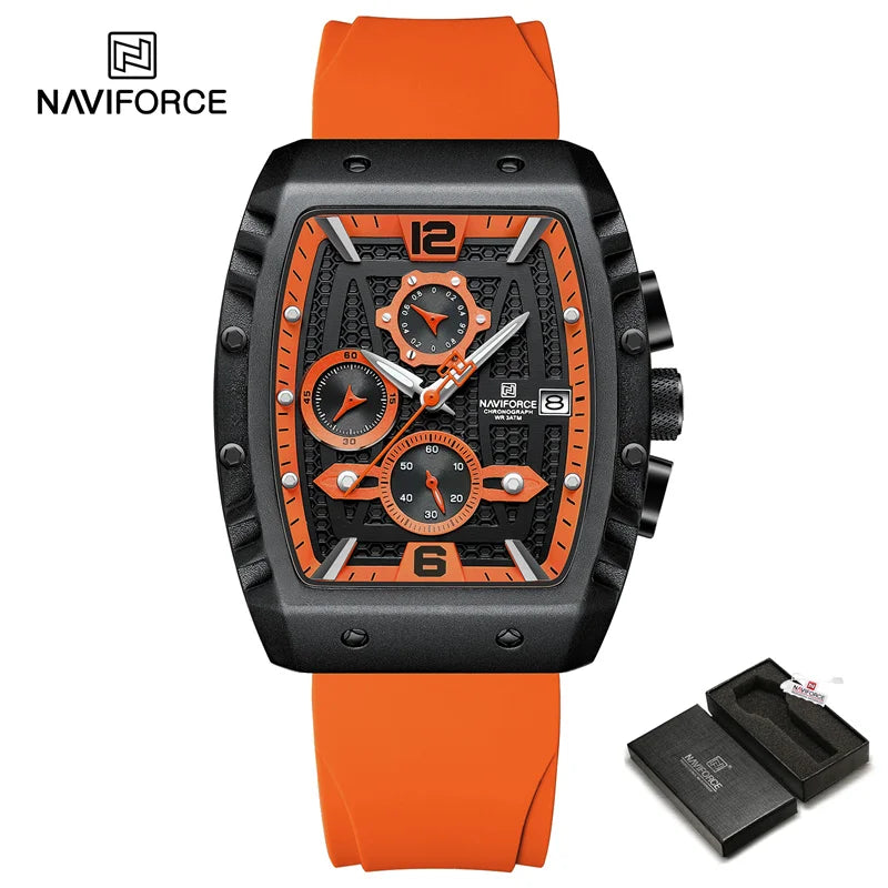 2024 Top Brand NAVIFORCE New Men Luxury Watches Chronograph Sport Quartz Wristwatch Waterproof Luminous Date Clock Reloj Hombre