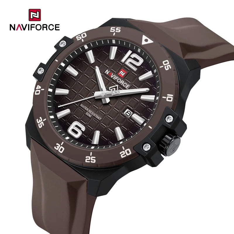 NAVIFORCE Brand New Men's Luxury Watches High Quality Business Quartz Wristwatch Auto Date Waterproof Clock Relogio Masculino