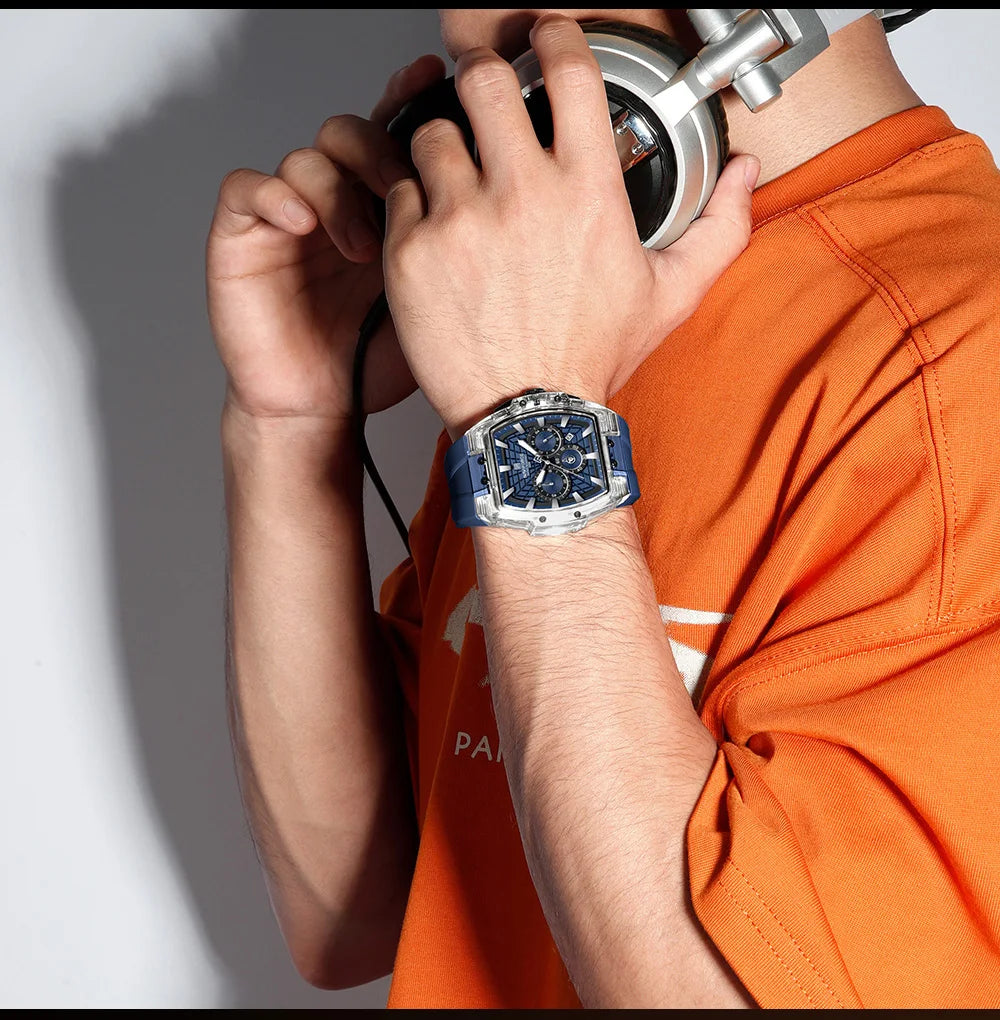 NAVIFORCE Top Brand Watches Men Quartz 5ATM Waterproof Date Luminous Clocks Trendy Sport Outdoor Chronograph Wristwatch for Male