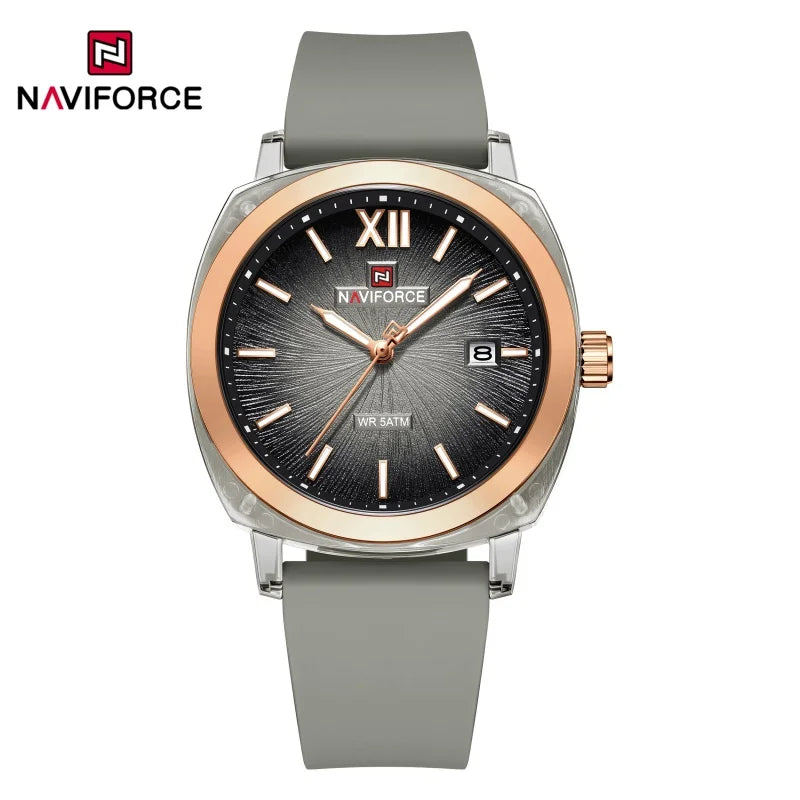 NAVIFORCE Leisure Sports Women's Watch Simple Elegant Waterproof Creative Women Minimalist Style Quartz Calendar ladies Watches