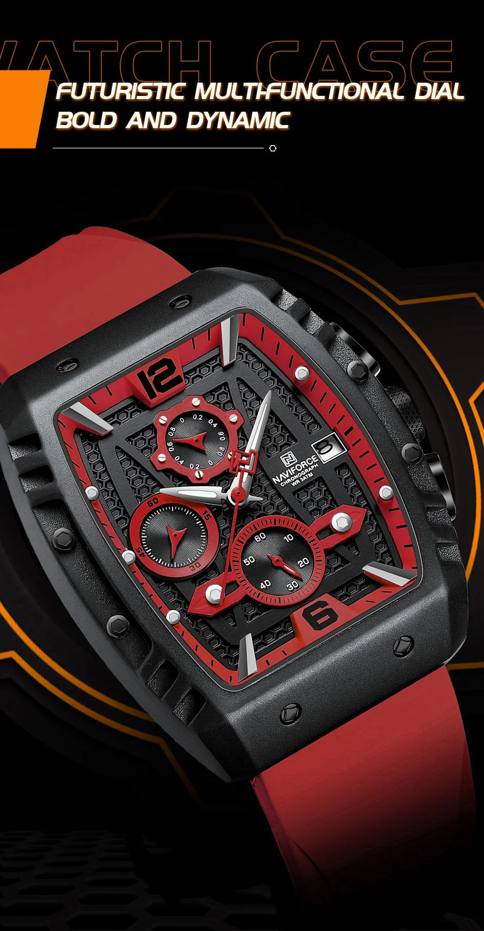2023 Top Brand NAVIFORCE New Men's Luxury Watches Casual Sport Quartz Wristwatches Business Male Waterproof Chronograph Clock